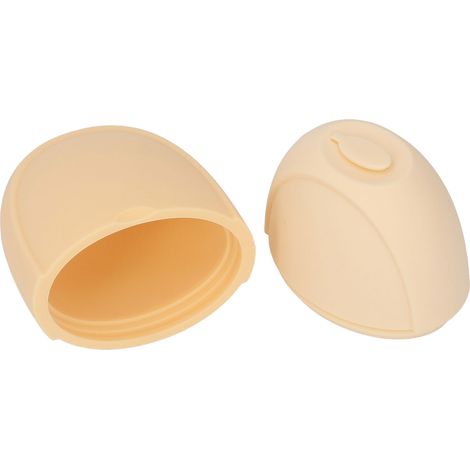 Rouleau de massage facial en silicone, moule à glace froide, outil de massage du visage pour la beauté, jaune pâle (1/5)