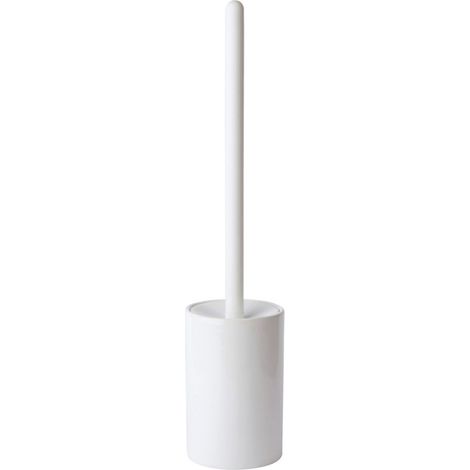 Lineabeta - Portascopino Baston in ceramica / silicone bianco
