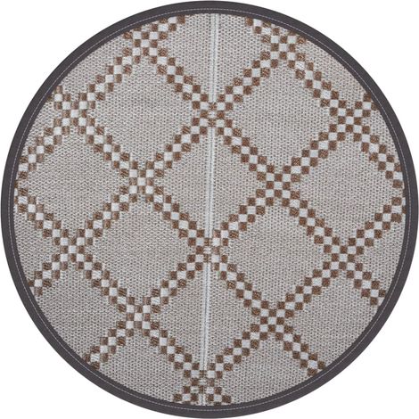 Tapis d'extérieur ARAKIL marron Ø160 cm PP (1/5)