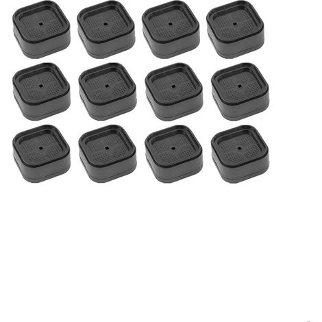 Supports Pour Pieds De Meuble - En Plastique Rigide - Hauteur Réglable Jusqu'à 3 5 Cm - Compatible Avec Pieds De 5 Cm De Diamètre - Pour Canapés Fauteuils Tables Lits Et Appareils Électroménagers - 12