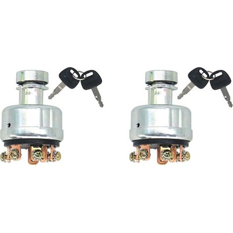 Dos interruptores de encendido (4186743, 4186745) y cuatro llaves para excavadoras/cargadoras EX160WD EX200, con cilindro de cerradura del interruptor de encendido.