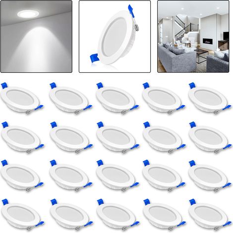 AUFUN 20x5W Led encastré plat encastré spots LED encastrés (1/5)