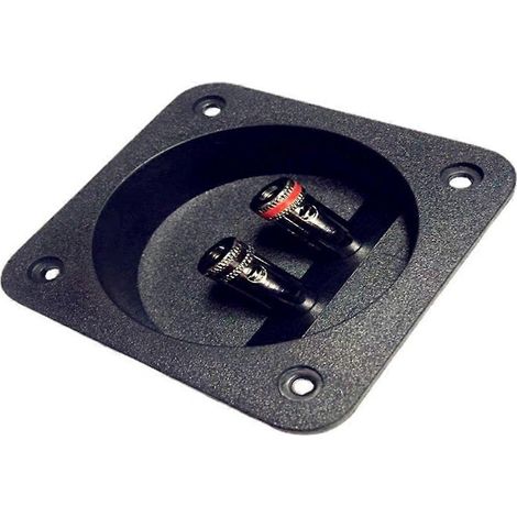 Boîtier de jonction pour haut-parleur à ressort carré, panneau arrière, bloc pour haut-parleur domestique ou automobile (1/4)