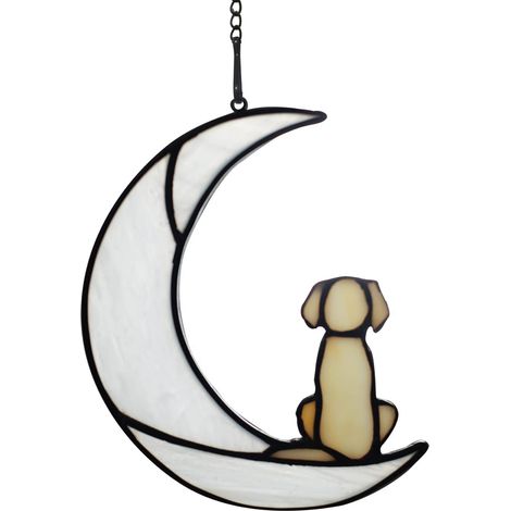 1 vitrail commémoratif chien, décoration suspendue fenêtre, attrape-soleil, souvenir animal de compagnie, cadeau de condoléances (1/5)