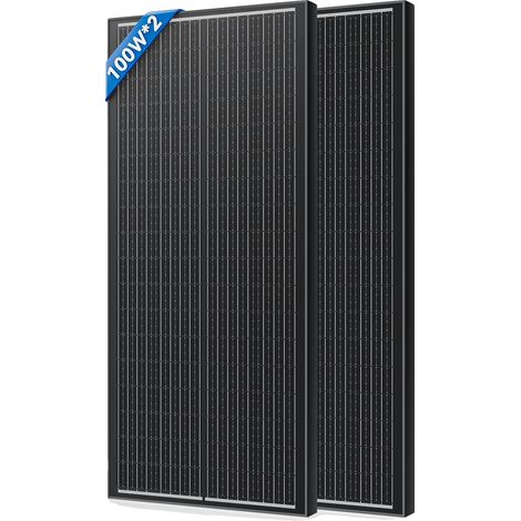 Panneau Solaire, Silicium Monocristallin, Haute Efficacité, 200W (1/2)