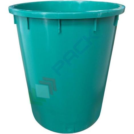 Bidone industriale 150 litri in PEHD - Verde - Mobil Plastic (1/2)