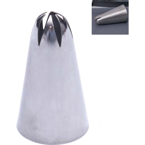 Douille de Décoration de Gâteau - Douille à Tressage en Acier Inoxydable - Pour Glacages et Cupcakes - Lot de 1 Pièce (1/5)