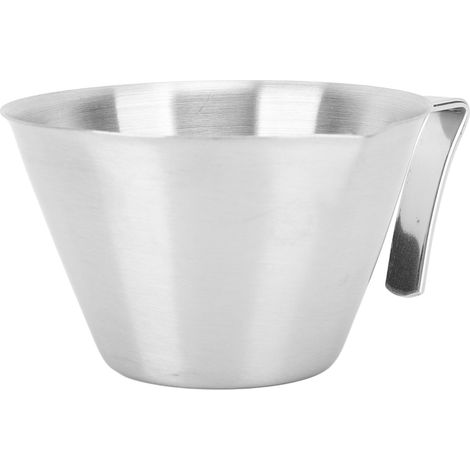Tasse à mesurer à café 100 ml en acier inoxydable 304, portable et antirouille, couleur argent. (1/5)