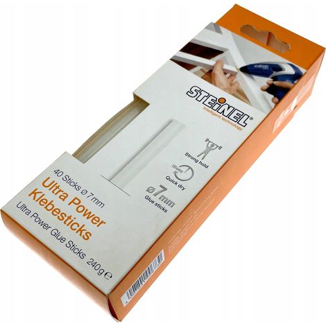 Stick colla a caldo Steinel Ultra Power trasparente 7 mm 150 mm