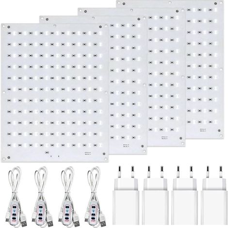 4-teiliges CMYK-Lithophan-LED-Hintergrundbeleuchtungs-Set, kompatibel mit Bambulab A1/A1 mini Combo/P1P/P1S/X1C/X1E AMS 3D-Druckern, inklusive USB-Kabel und Verbindungskabel für 3D-gedruckte Fotomodel (1/5)