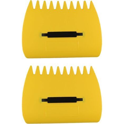 Lot de 2 râteaux à main pour feuilles, outils polyvalents pour ramasser feuilles, gazon et déchets de jardin (1/5)