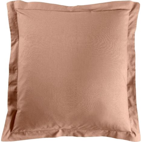 Taie d'Oreiller "Lina" 63x63cm Rose Blush (1/4)