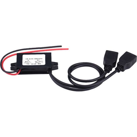 3A DC 12V à DC 5V Double USB Chargeur Adaptateur Convertisseur Module pour Voiture Moto Téléphone Charge (1/4)
