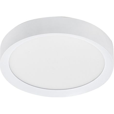 PLATE – Plafonnier LED 30W IP54 CRI90, Interrupteur CCT 2700-3000-4000K, Structure en Aluminium Blanc - Rossini Illuminazione (1/5)