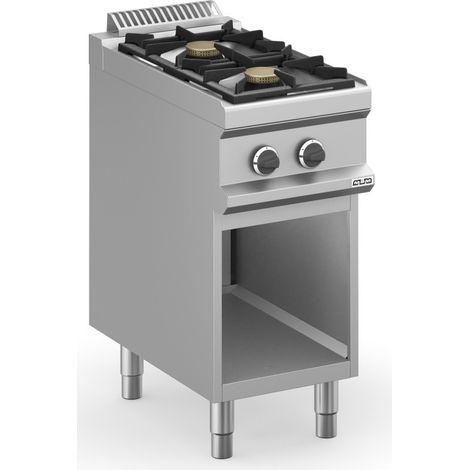 Cuisinière à gaz - 2 foyers - 2x5,5 kW - Avec meuble - Arilex