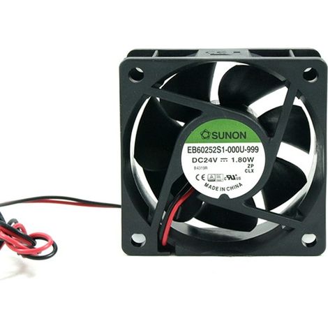 Ventilador 24Vdc Medidas 60x60x25mm 2 Cables Friccion 1,25W Sunon