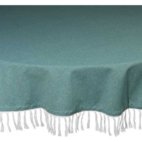 Tognana Tovaglia Chambray Textile Rotonda D 170 Cm Verde (1/2)