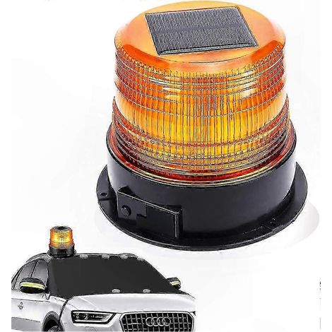 12V LED-Positionsleuchten mit magnetischer Befestigung, superstarke Blinklichter für Fahrzeuge, solar- oder USB-betrieben, Energieklasse A, Notfall- und Warnsignalisierung. (1/5)