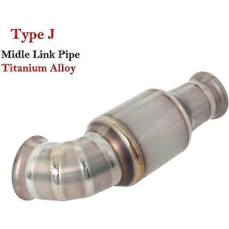 Sistema De Escape Para Motocicleta, Silenciador De Enlace Medio Delantero De Aleacin De Titanio Modificado Para Duke Ktm 125, 250, 390, Rc390, Rc250,( Type J) (1/5)