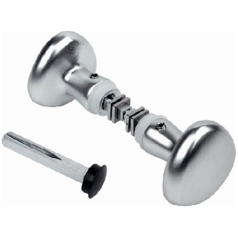 Locinox – Paire de poignées boutons ronds en aluminium – Carré 8mm – Longueur 90mm – Pour portes intérieures – Finition élégante et durable - 90mmLOCINOX (1/3)