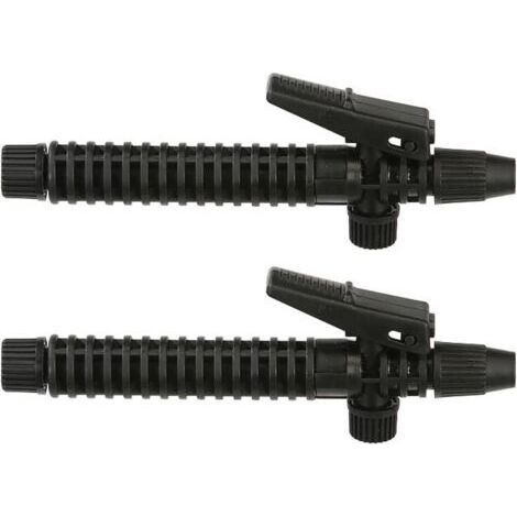 Lot de 2 poignées de pulvérisateur à gâchette de 170 mm, accessoire de pulvérisateur agricole, poignée de pistolet de pulvérisation pour lance d'arrosage extérieur de jardin (noir) (1/2)