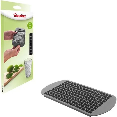 Bac à glaçons Metaltex ice cube tray pour 160 mini cubes silicone flexible