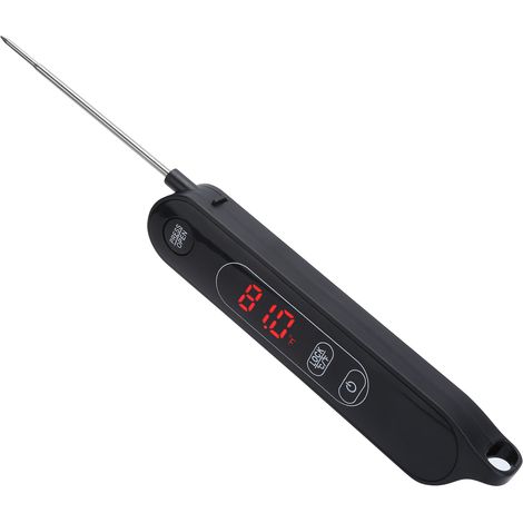 Faltbares LED-Fleischthermometer, sofortige Ablesbarkeit zum Kochen, Grillen und Barbecue (1/5)