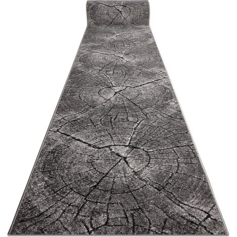Passatoia SILVER Tronko Albero Legna grigio 80cm grey 80x600 cm