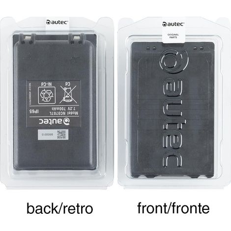 BATTERIA ORIGINALE AUTEC NC0707L NiMH 7,2V 700 mAh R0BATT00E02A0