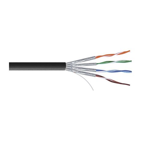 Câble Cat7 Sans connecteur, U/FTP, gaine PVC Noir, 100m ( Prix pour Bobine de 100 Mètres )