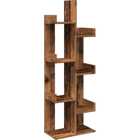 Maison Exclusive - Libreria Legno Antico 48x25,5x140 cm in Legno Multistrato