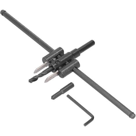 Kit de scie circulaire réglable pour bois, foret à trous ronds, outil de bricolage pour le travail du bois, 30-300 mm (1/5)