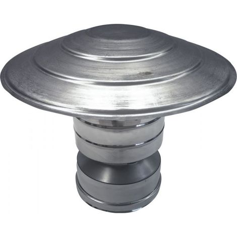 Canna fumaria parete doppia coibentata inox terminale cappello cinese   dn 180/230