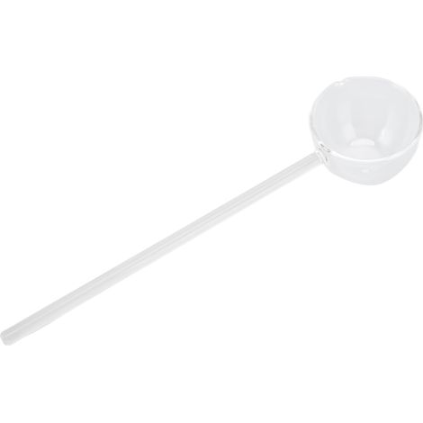 Cuillère de Mélange en Verre Résistante à la Chaleur, 100ML pour Café, Thé, Cuisine Maison et Restaurants, Transparente
