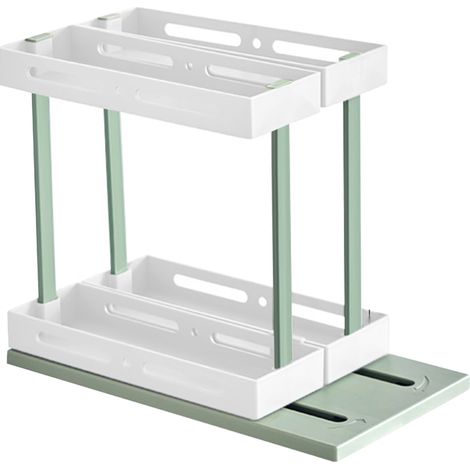 Tourniquet de rangement de table, support de cuisine rotatif antidérapant à tiroir coulissant, plateau de stockage non glissant (1/5)