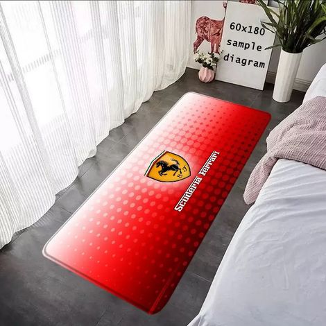 Tapis d'exposition pour moto 60 x 200 cm, antidérapant, idéal pour les passionnés de moto. Tapis décoratif, résistant aux taches et facile à nettoyer
