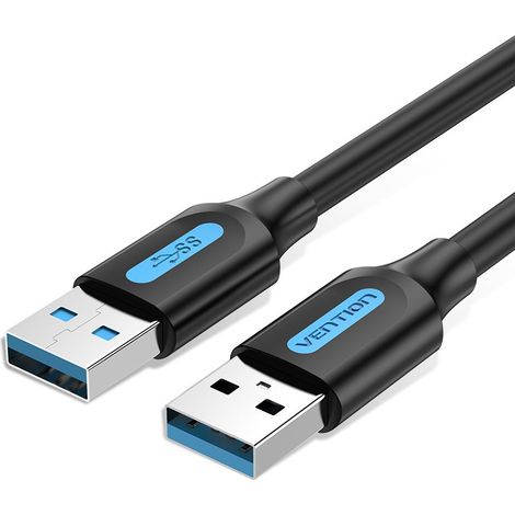 Cable USB 3.0 Vention CONBD/ USB Macho - USB Macho/ 5Gbps/ 50cm/ Negro (1/3)