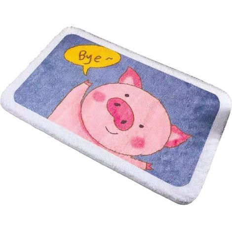 1 Tapis de porte, antidérapant, en fausse fourrure, absorption d'eau, intérieur (1/5)