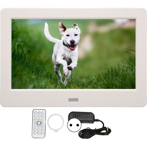 Cadre photo numérique HD 7 pouces avec horloge, calendrier, lecture MP3, album électronique à double commande, prise UE 100-240V (1/5)