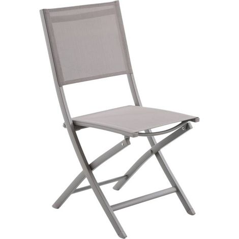 Set di 4 sedie da giardino essentia pieghevoli in nocciola - Hespéride