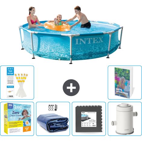 Frame Pool Rund - 305x76 cm - 7-teilig S111