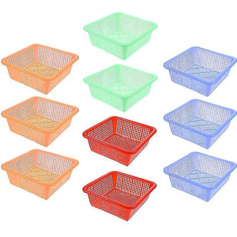 Panier de rangement carré (10 pièces) (1/3)
