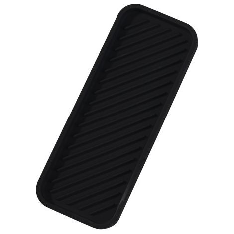 pc (Black) Silicone Sponge Holder, Silicone Sink Organizer, Non-Slip Soap Holder, Kitchen Organization Tray for Soaps, Sponges, Brushes (1/5)