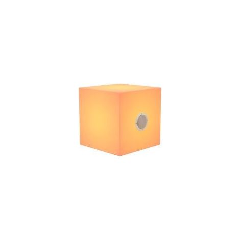 CUBY 45 PLAY Table basse de 45 cm avec lumière et haut-parleur bluetooth avec batterie rechargeable. Lumière RGB (1/5)