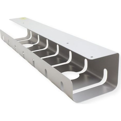 Roline Organizador de cables plateado diseño contemporáneo