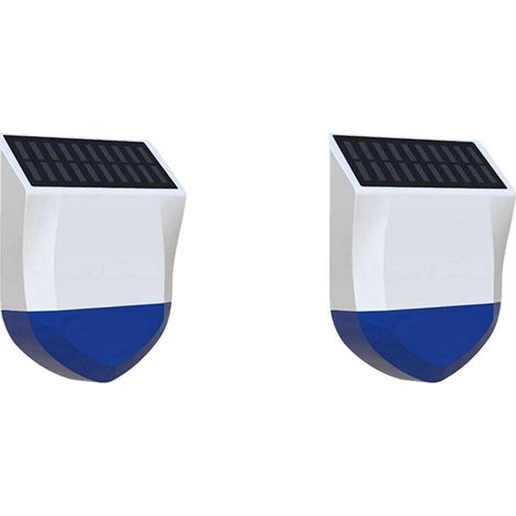 2x NEO Graffiti Smart ZigBee Ton- und Lichtalarm, Außen-Ton- und Lichtalarm, wasserdicht, solarbetrieben (1/4)