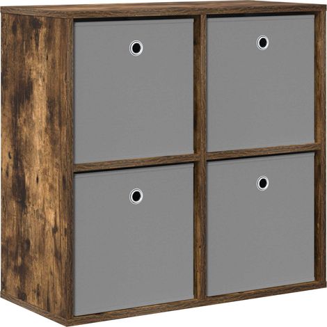 Credenza  Madia  Buffet con cassetto Rovere fumé 68,5 x 32 x 67 cm CDS85053 (1/5)