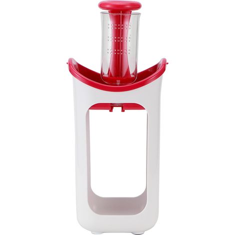 Presse-purée portable d'extérieur pour sirop, conditionnée en sachets individuels, rose rouge