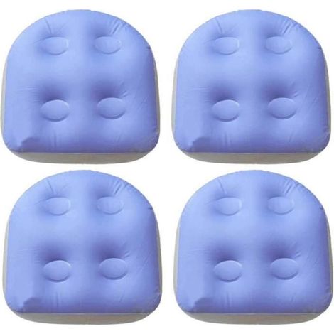 4pcs Coussin de spa, PVC imperméable, 4 ventouses, pliable, pour bain à remous extérieur (1/3)