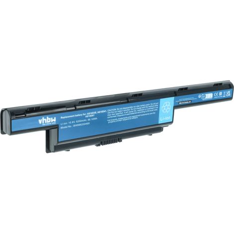 vhbw Akku kompatibel mit Acer Aspire 5250, 5560, 5336, 5251, 5342, 5333, 5350, 5349, 5551, 5552, 5253, 5252 Notebook (5200 mAh, 10,8 V, Li-Polymer) (1/5)